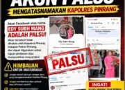 Akun Facebook Palsu Catut Foto Kapolres Pinrang Humas: Jangan Tergiur dan Transfer Uang