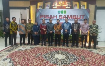 Bhabinkamtibmas Kelurahan Tumampua Hadiri Pisah Sambut Ketua Pengadilan Negeri Pangkep