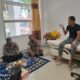 Wujud Sinergitas Tripika, Kapolsek dan Danramil Minasatene Besuk Camat yang Sedang Sakit
