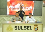 Konferensi Pers Polda Sulsel Ungkap 11 Modus Tindak Pidana Siber, 22 Tersangka Diamankan