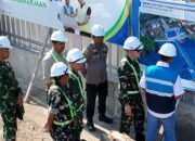 Dandim 1421/Pangkep Tinjau Pembangunan Kampung Nelayan Merah Putih di Pulau Salemo