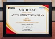 Sabet Predikat Terbaik 1 Performance FOI Inhealth Se-Sulampua, Apotek Semen Tonasa Farma Pertegas Komitmen Layanan Kefarmasian Terpercaya