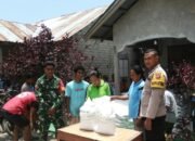 Polsubsektor Palue Kawal Penyaluran 15 Ton Beras Bantuan Pangan di Desa Ladolaka dan Nitunglea