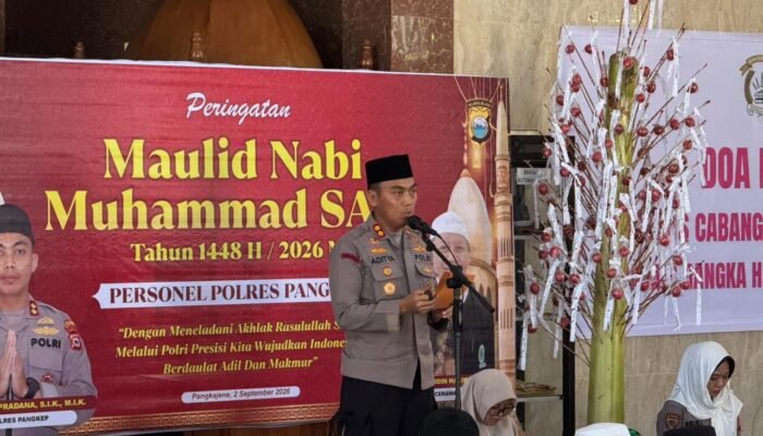 Polres Pangkep Peringati Maulid Nabi Muhammad SAW 1448 H, Kapolres Ajak Personel Teladani Akhlak Rasulullah