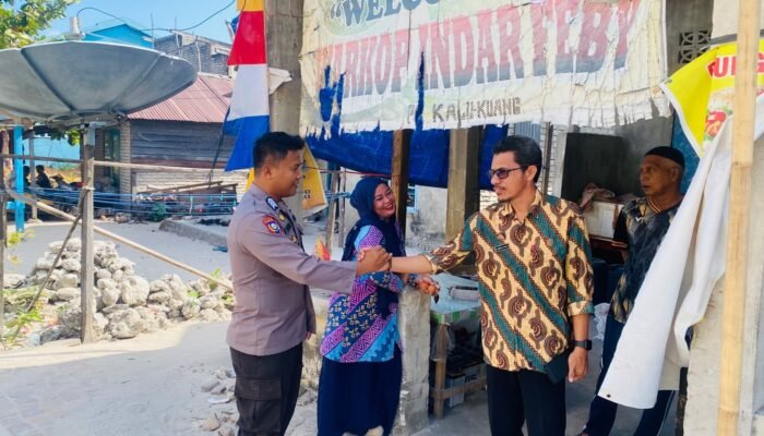 Cegah Karhutla, Bhabinkamtibmas Liukang Kalmas Sambangi Warga Sampaikan Imbauan Kamtibmas