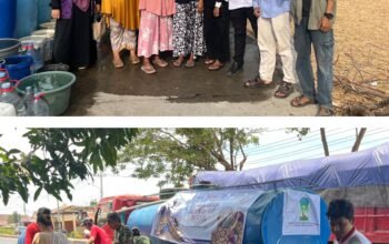 KAMMI Sulsel Salurkan Air Bersih untuk Warga Bonto Lempangan, Perbatasan Maros-Pangkep