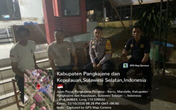 Bhabinkamtibmas Polsek Mandalle Gelar Sambang Malam dan Sampaikan Imbauan Kamtibmas