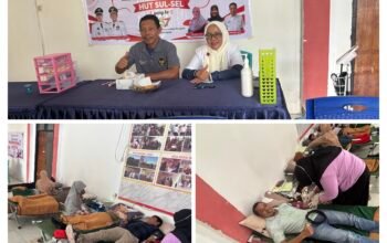 Dinkes Pangkep Gelar Donor Darah, Semarakkan HUT ke-357 Sulawesi Selatan