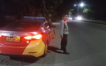 Jaga Kamtibmas Kondusif, Polsek Mandalle Intensifkan Patroli Malam