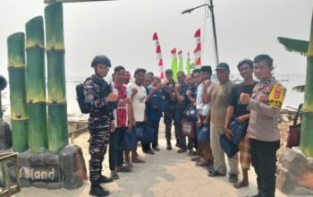 Ekspedisi Rupiah Berdaulat BI Hadir di Pulau Gondong Bali, Bhabinkamtibmas Berikan Pengamanan