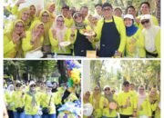 Bupati dan Wabup Barru Pimpin Kontingen Anti Mager, Si Naru Jadi Daya Tarik Karnaval Budaya