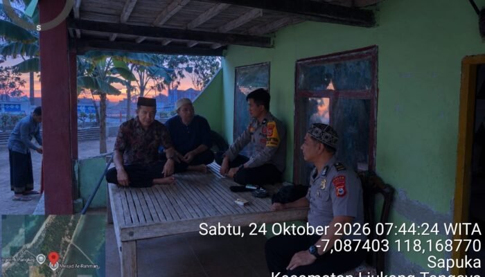 Polsek Liukang Tangaya Gelar Safari Subuh, Pererat Silaturahmi dan Kemitraan dengan Masyarakat