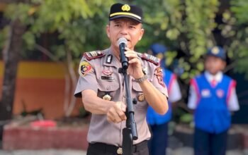 Peduli Pendidikan, Kapolsek Bungoro Imbau Pelajar SMPN 1 Bungoro Hindari Bullying, Perkelahian Kelompok, dan Tertib Berlalu Lintas