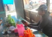 Bhabinkamtibmas Polsek Mandalle Sambangi Pasar Tradisional, Pantau Situasi Kamtibmas