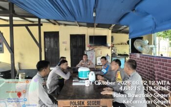 Waka Polsek Segeri Pimpin Anev Mingguan, Tekankan Disiplin dan Pelayanan Humanis