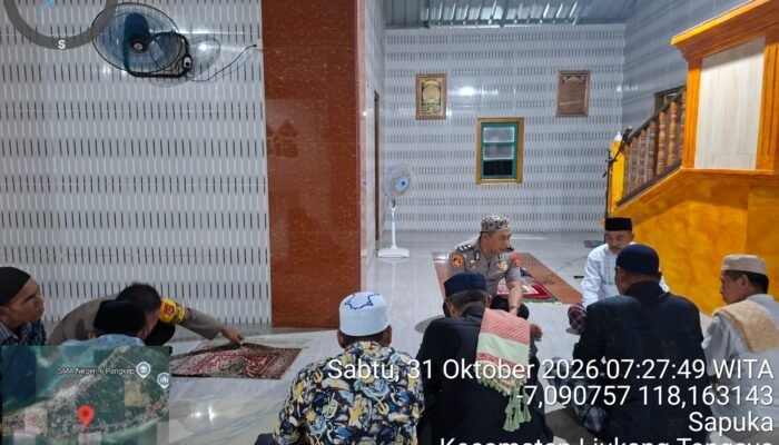Subuh Keliling, Polsek Liukang Tangaya Perkuat Harkamtibmas melalui Pendekatan Humanis