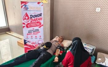Peringati HUT Humas Polri ke-75, Polres Pangkep Gelar Bakti Kesehatan Donor Darah