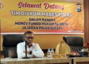 Divkum Mabes Polri laksanakan Monev fungsi hukum TA 2026 di Polres Pangkep