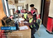 Jalin Sinergitas, Panit Samapta Polsek Bungoro Sambangi Sekuriti PT Semen Tonasa