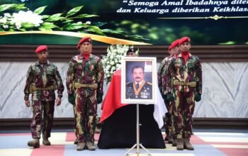 Rangkaian Penghormatan Terakhir TNI AD untuk Mantan Kasad Subagyo Hadi Siswoyo