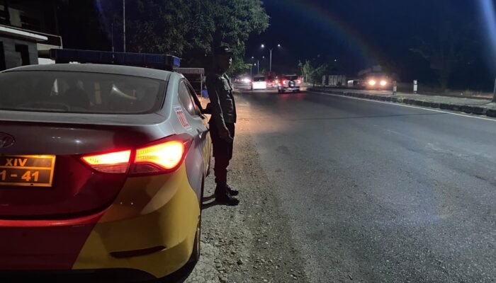 Polsek Mandalle Gelar Patroli malam Hari Untuk Jaga Kamtibmasn