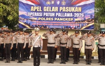 Polres Pangkep gelar apel Operasi Patuh Pallawa 2026, fokus tingkatkan ketertiban dan keselamatan berlalu lintas