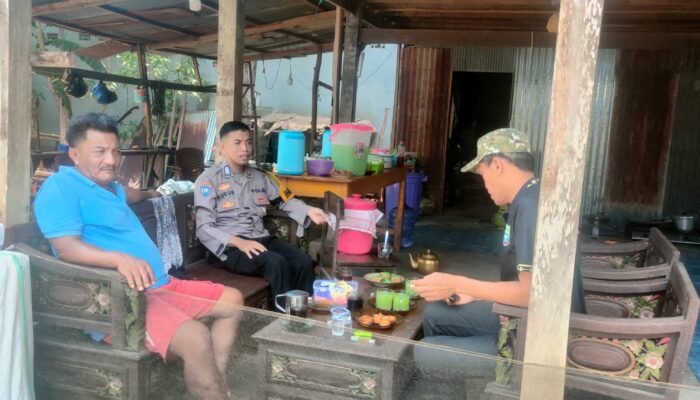 Jaga Kamtibmas Tetap Kondusif, Bhabinkamtibmas Silaturahmi ke Warga Binaan di Mandalle