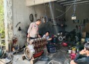 Sambangi Pemilik Bengkel, Bhabinkamtibmas Polsek Liukang Tangaya Sampaikan Pesan Kamtibmas