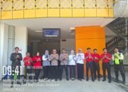 Kapolsek Bungoro bersama Bahbinkamtibmas Polsek Bungoro Pantau Situasi di Stasiun Mangilu