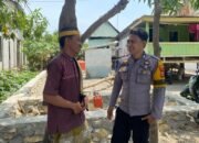 Sambangi Warga Desa Benteng, Bhabinkamtibmas Polsek Mandalle Ingatkan Bahaya Pencurian dan Kebakaran