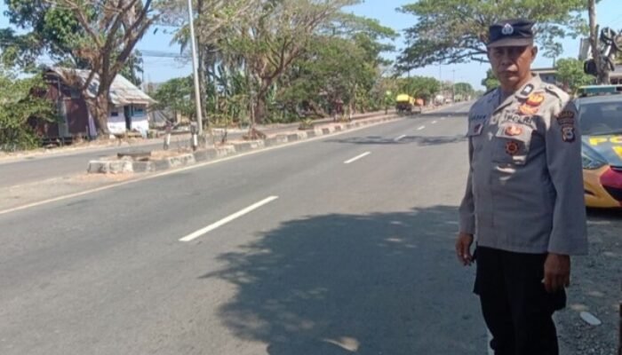 Polsek Mandalle Tingkatkan Patroli Sore Jaga Kamtibmas