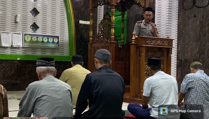 Pererat Silaturahmi, Polsek Mandalle Gelar Safari Subuh di Masjid Nasrullah Desa Boddie