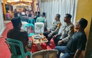 Polsek Mandalle Amankan Hajatan Warga di Desa Boddie, Pastikan Acara Berlangsung Kondusif