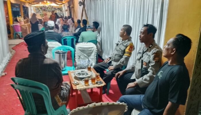 Polsek Mandalle Amankan Hajatan Warga di Desa Boddie, Pastikan Acara Berlangsung Kondusif