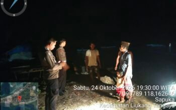 Polsek Liukang Tangaya Gencarkan Patroli Malam, Ajak Warga Bersama Jaga Kamtibmas